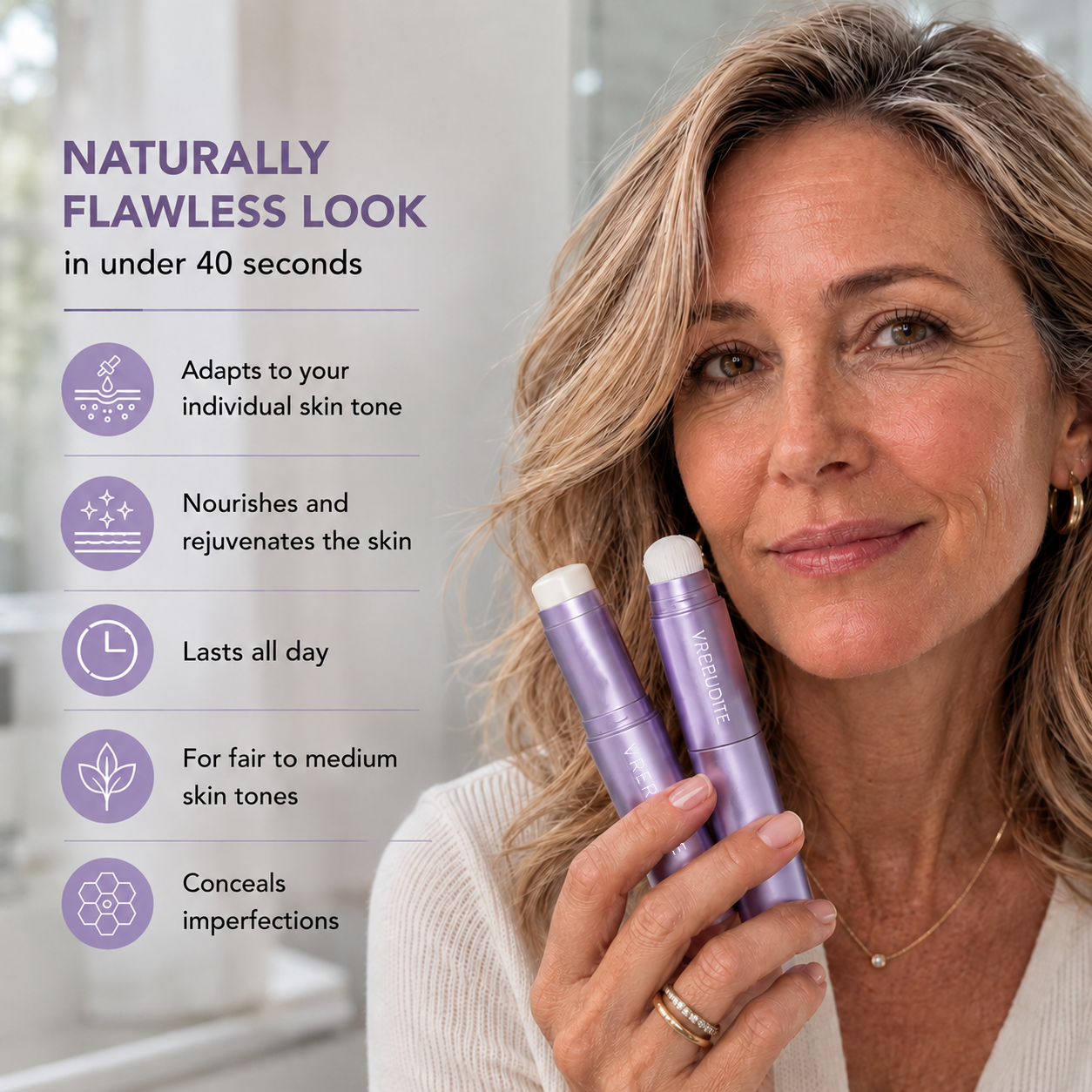 Changing Foundation Stick – The stick that makes mature skin glow again
