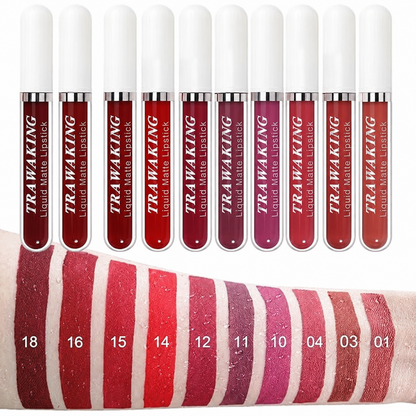 10 Shade Matte Lip Kit Bold & Vibrant Colors