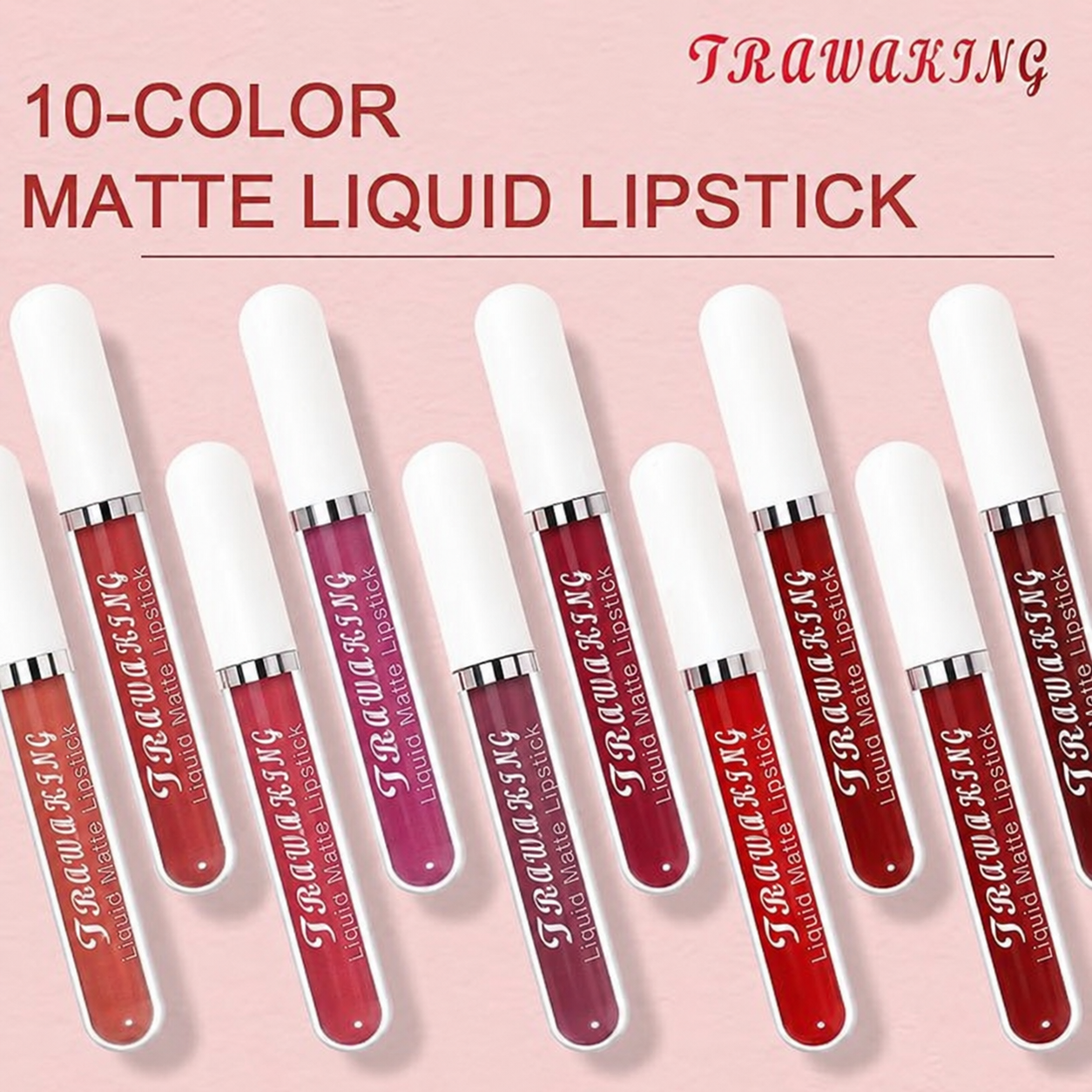 10 Shade Matte Lip Kit Bold & Vibrant Colors