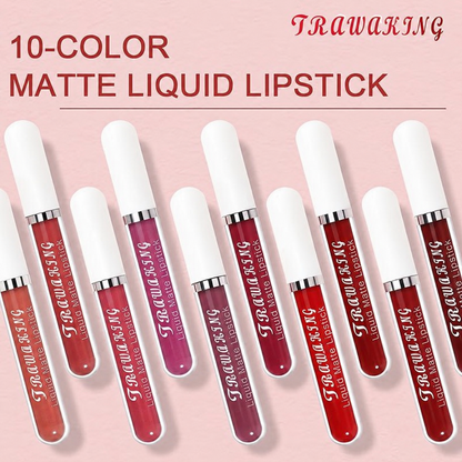 10 Shade Matte Lip Kit Bold & Vibrant Colors