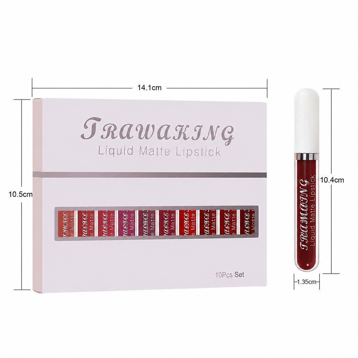 10 Shade Matte Lip Kit Bold & Vibrant Colors
