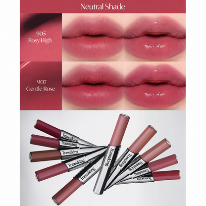 2-in-1 Velvet & Gloss Lip Tint — Matte & Shine in One Swipe