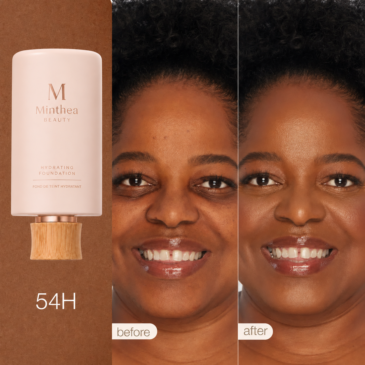 54H deep honey + brush